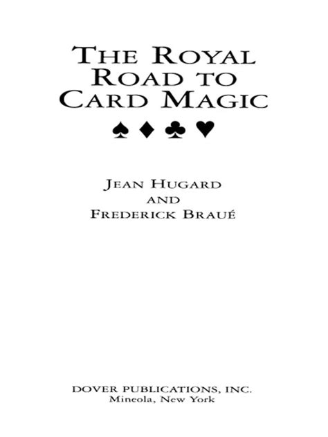 The roysl road to crad magic